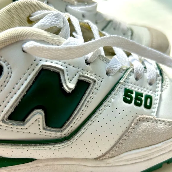 New Balance Women's Shoes - Green and White - Picture 2 of 5